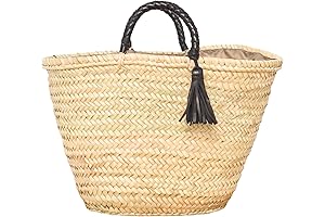 Naghedi Handcrafted Boho Straw Beach Bag: Unleash Style and Sustainability