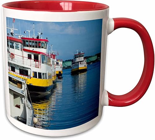 3dRose Maine, Portland, Portland waterfront, Casco Bay ferries - Mugs (mug_251089_10)