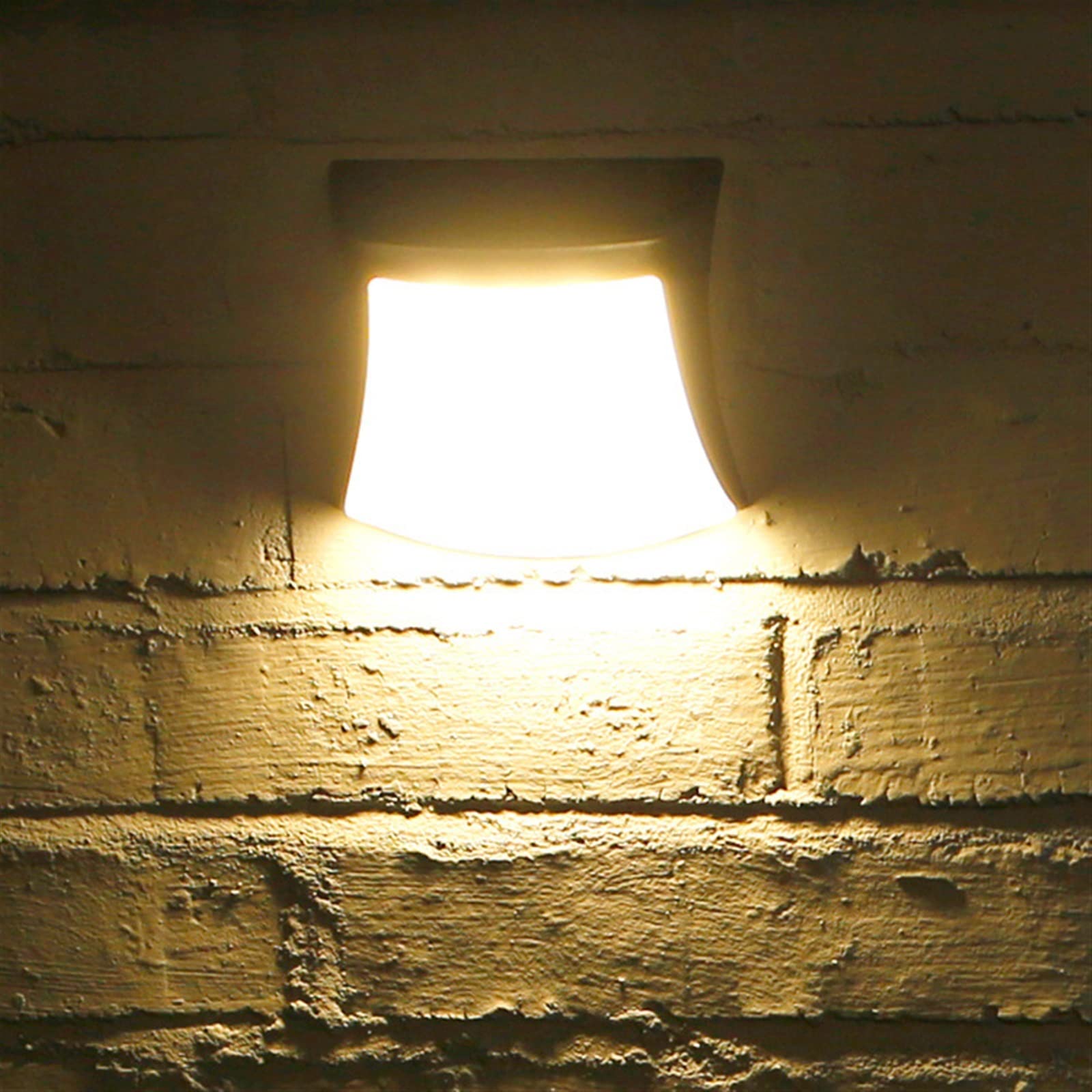 Zewnętrzne Kinkiety Solarne Wodoodporna Lampa Krajobrazowa Do Garażu Na Ganku Ogrodowym Dekoracyjna ścieżka Trawnika Na Zewnątrz Oświetlenie Dziedzińca Zewnętrzne Lampy Słoneczne Warm Light