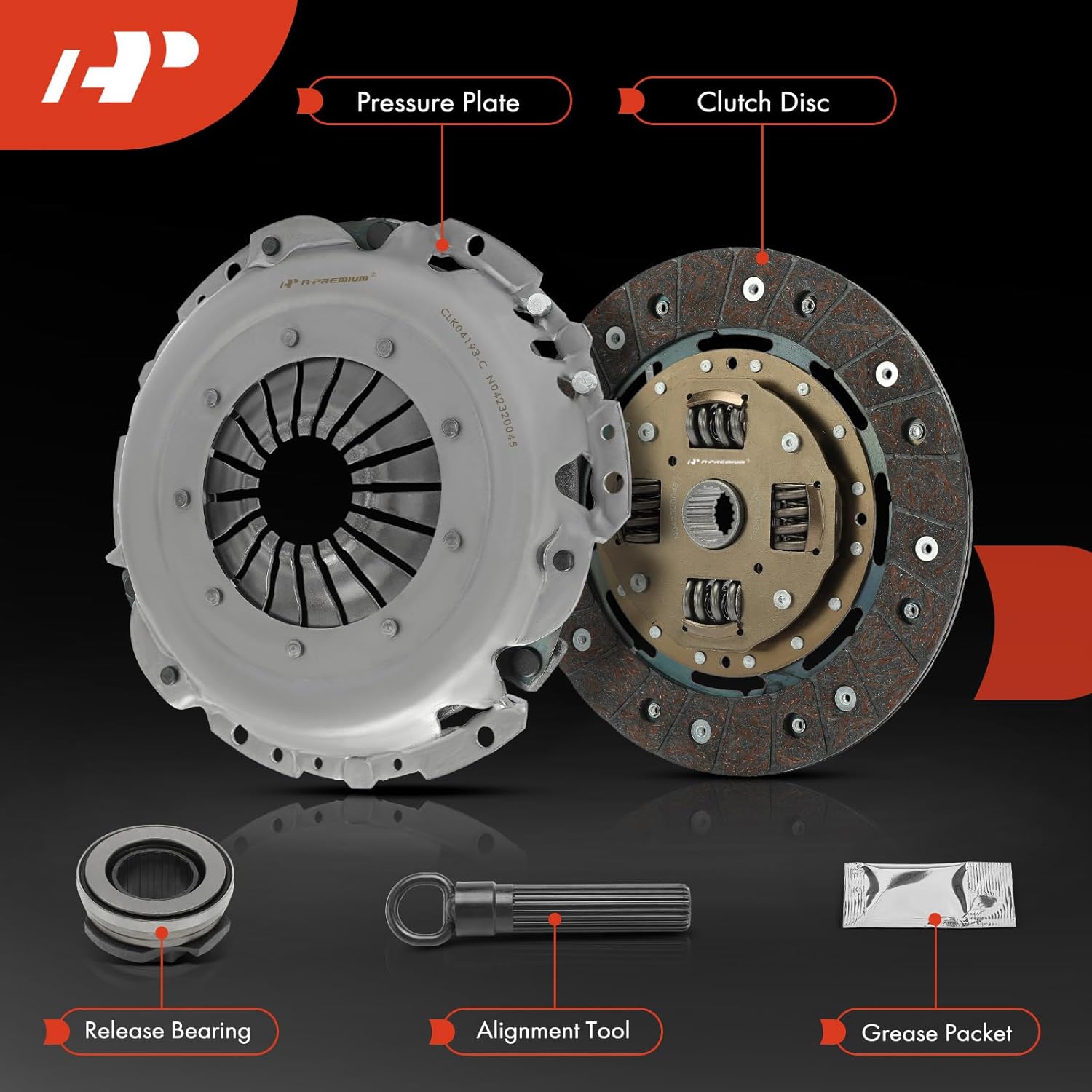 A-Premium Transmission Clutch Kit Set Compatible with Saturn SC1/SC2 2000-2002, SL/SL1/SL2 2000-2002, SW2 2000-2001, 1.9L