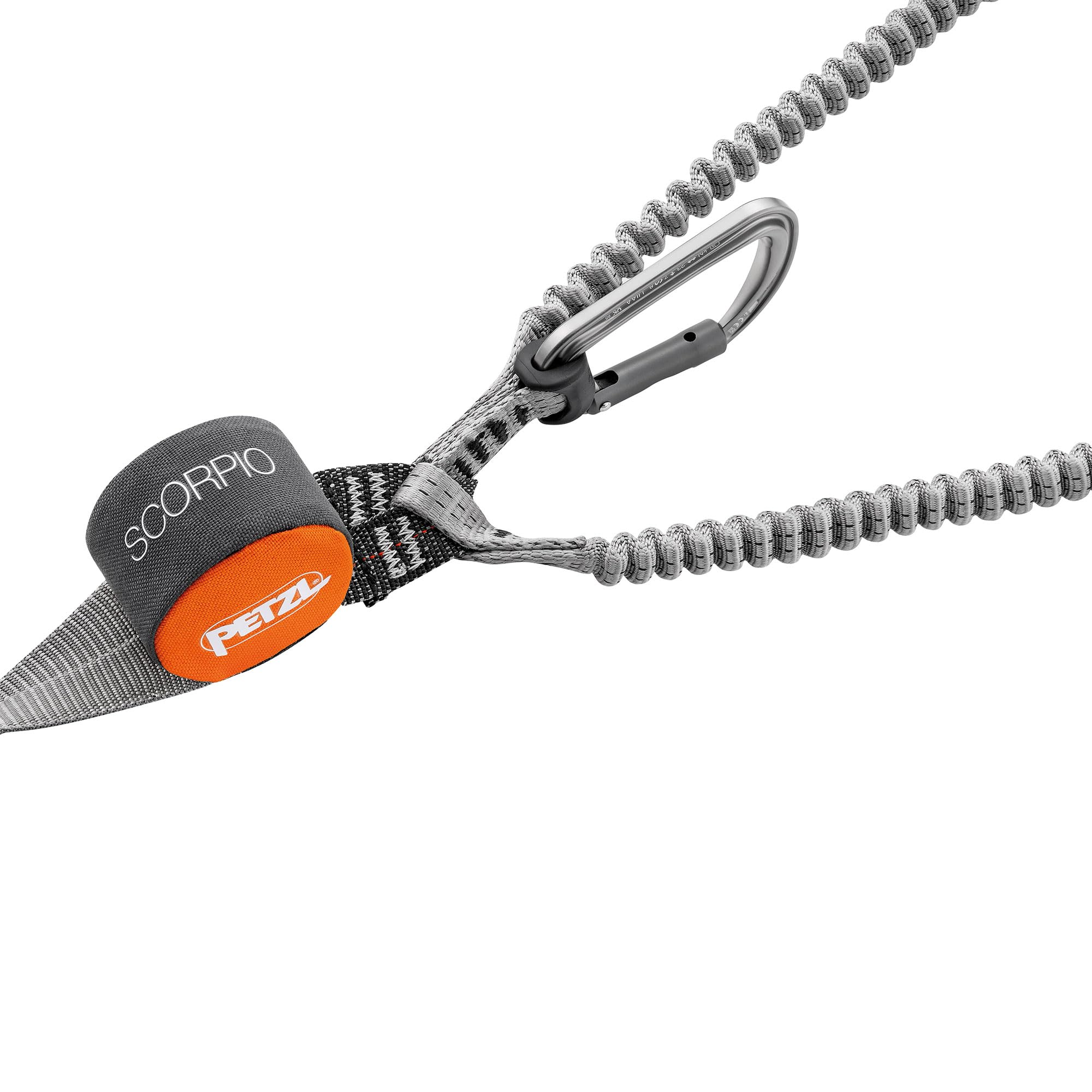 PETZL - Longe de Via Ferrata Scorpio Vertigo - de 40 à 120 kg, Orange, 365 g