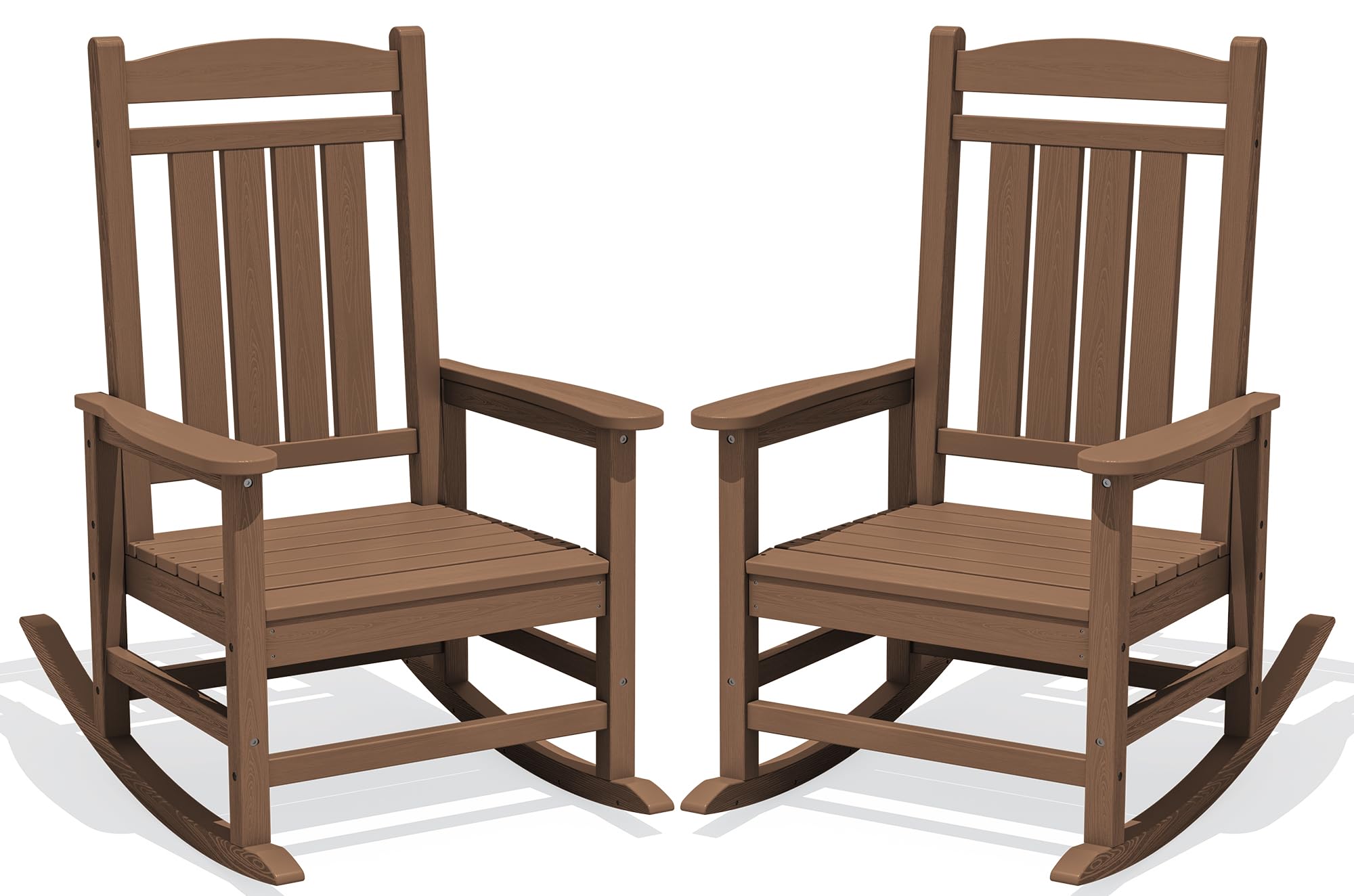 KINGYES Oversized Outdoor Rocking Chair Set of 2