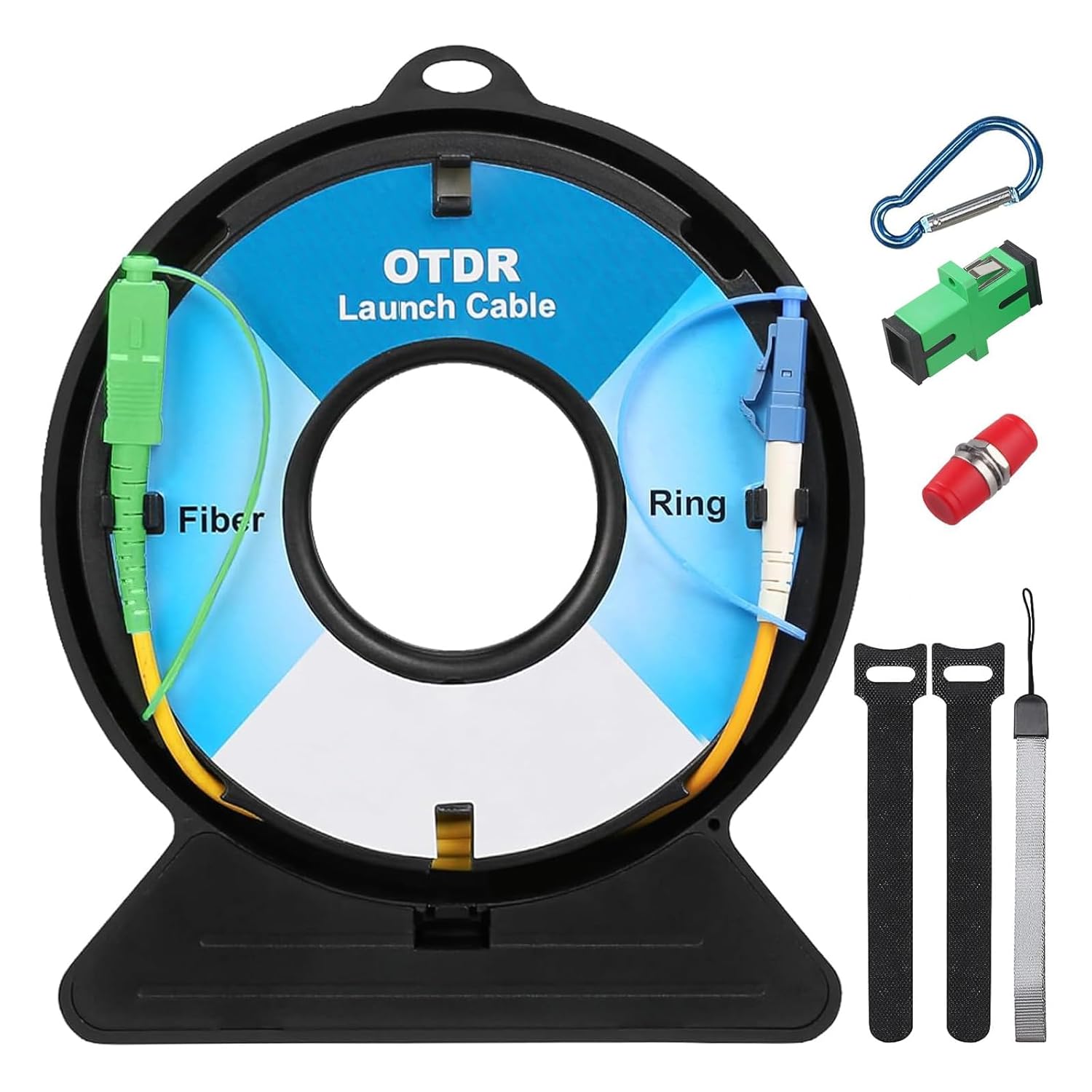 OTDR Launch Cable - SC/APC to LC/UPC Single-Mode SM 9/125μm Fiber Optic Dead Zone Eliminator Test Cable - 1000m High-Performance Extension Cord for OTDR Testing & Fiber Network Troubleshooting