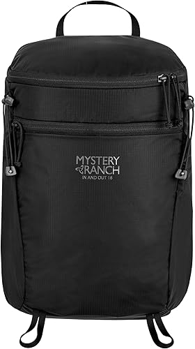 Miniatura 7 de Mystery Ranch Mochila plegable In & Out, ligera, resistente a la intemperie y plegable para un fácil viaje, color negro, 18L