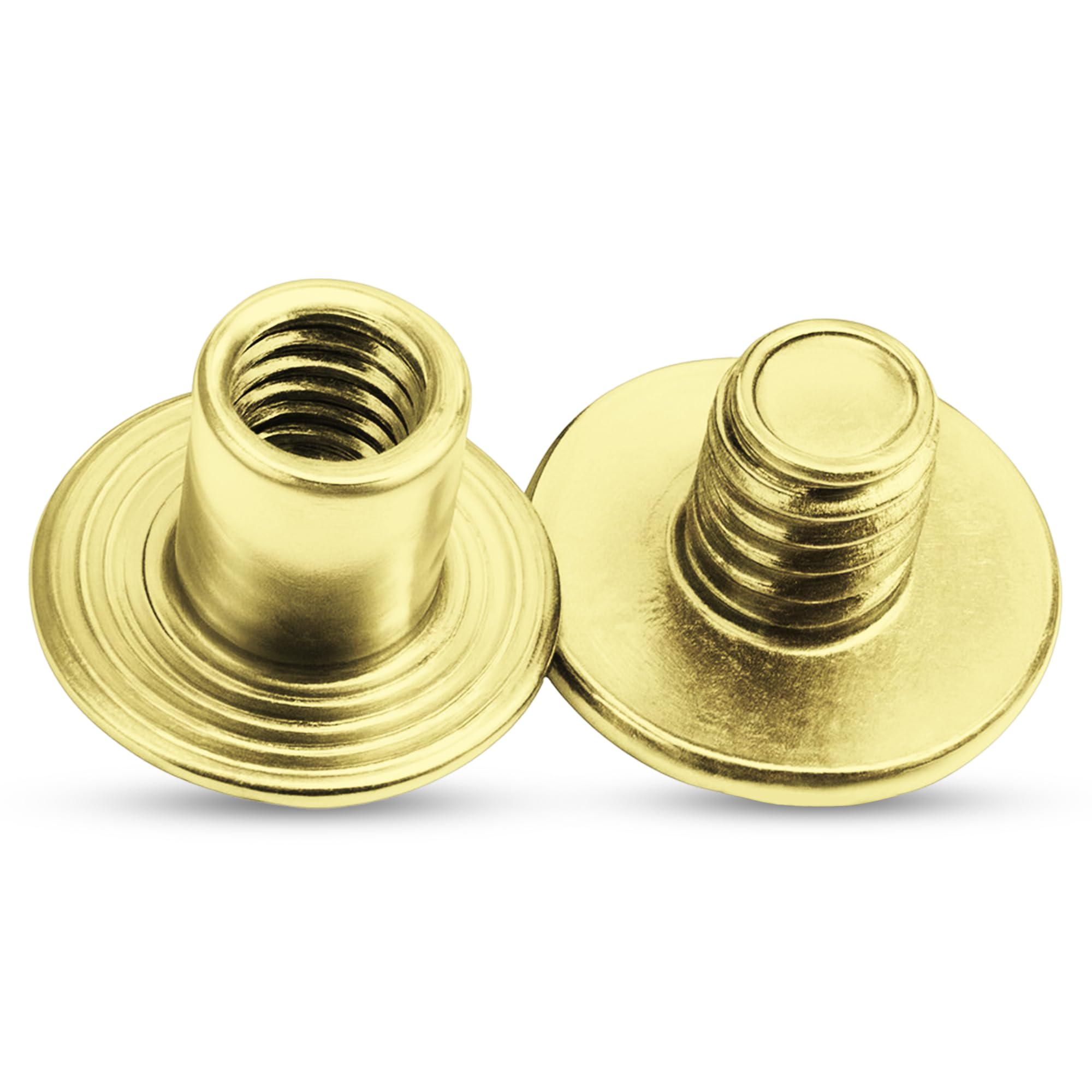 Rivets Chicago laiton or 9mm Weddecor de qualité supérieure pour reliure haut de gamme