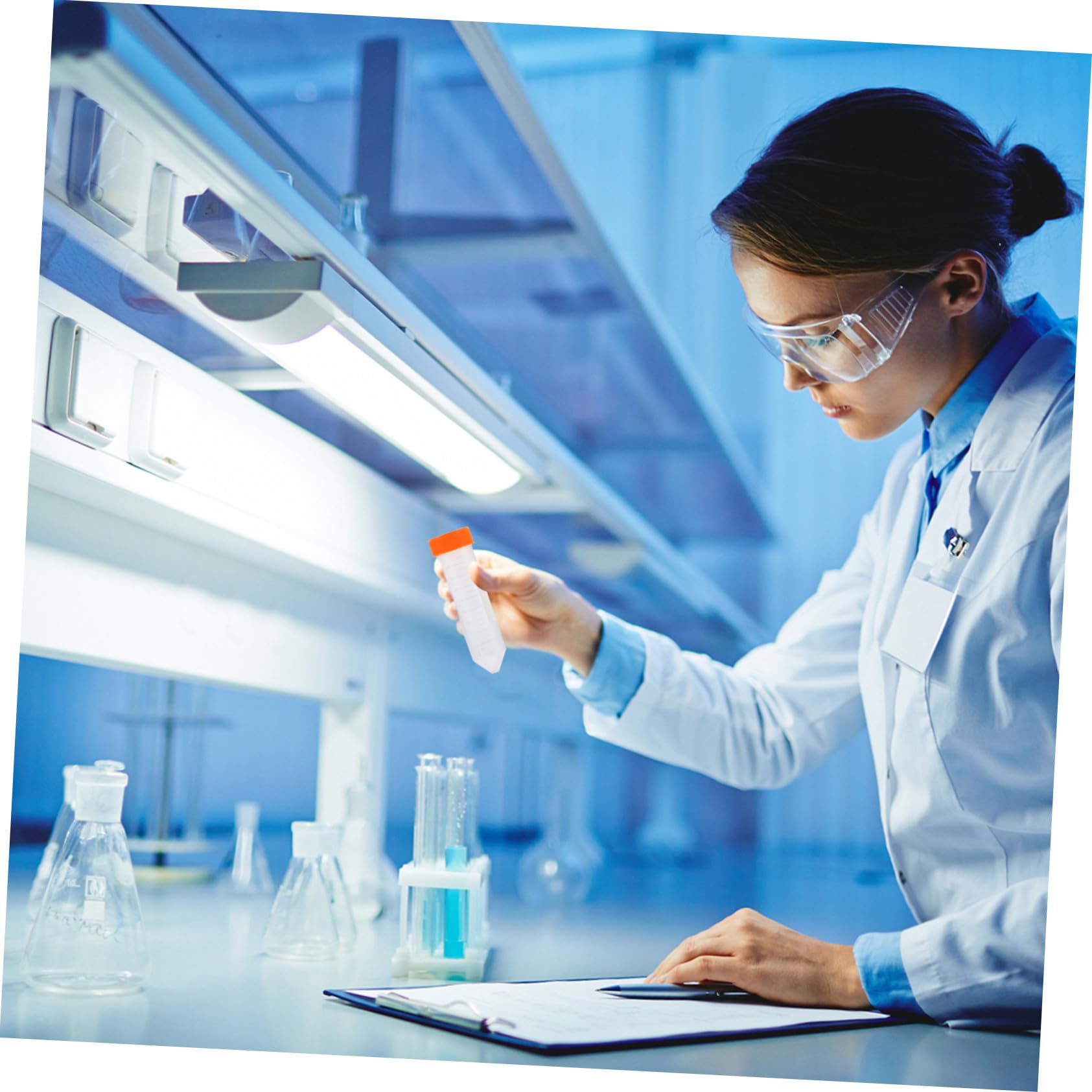50 Stück Kunststoff Zentrifugenröhrchen 50ml für Laborproben und Tests