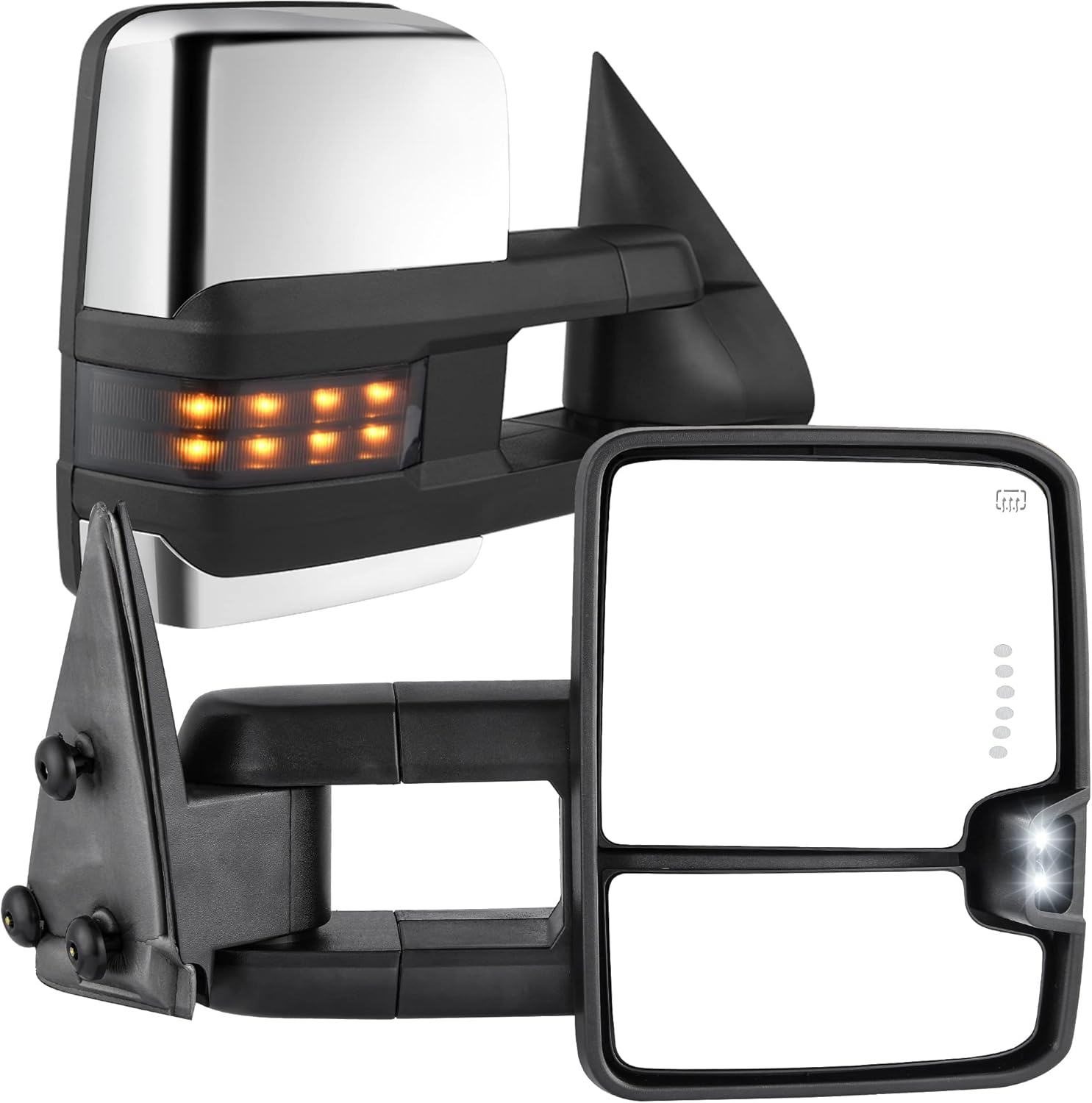 YITAMOTOR Towing Mirrors Compatible with Chevy Silverado Tahoe Suburban Avalanche GMC Sierra