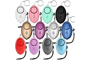 Safe Sound Personal Alarm Keychain Bulk: 12 Packs of 140DB Emergency Safety Alarms