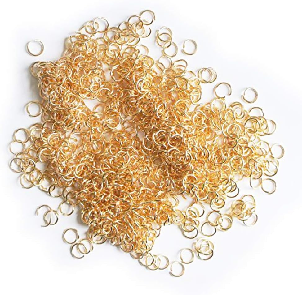 Gold Jewellery DIY Necklace Bracelet Earings Chains Jump Rings 10mm - appx 200g pack