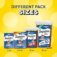 Vista 12 de Golosinas Temptations clásicas para gatos, empaque múltiple