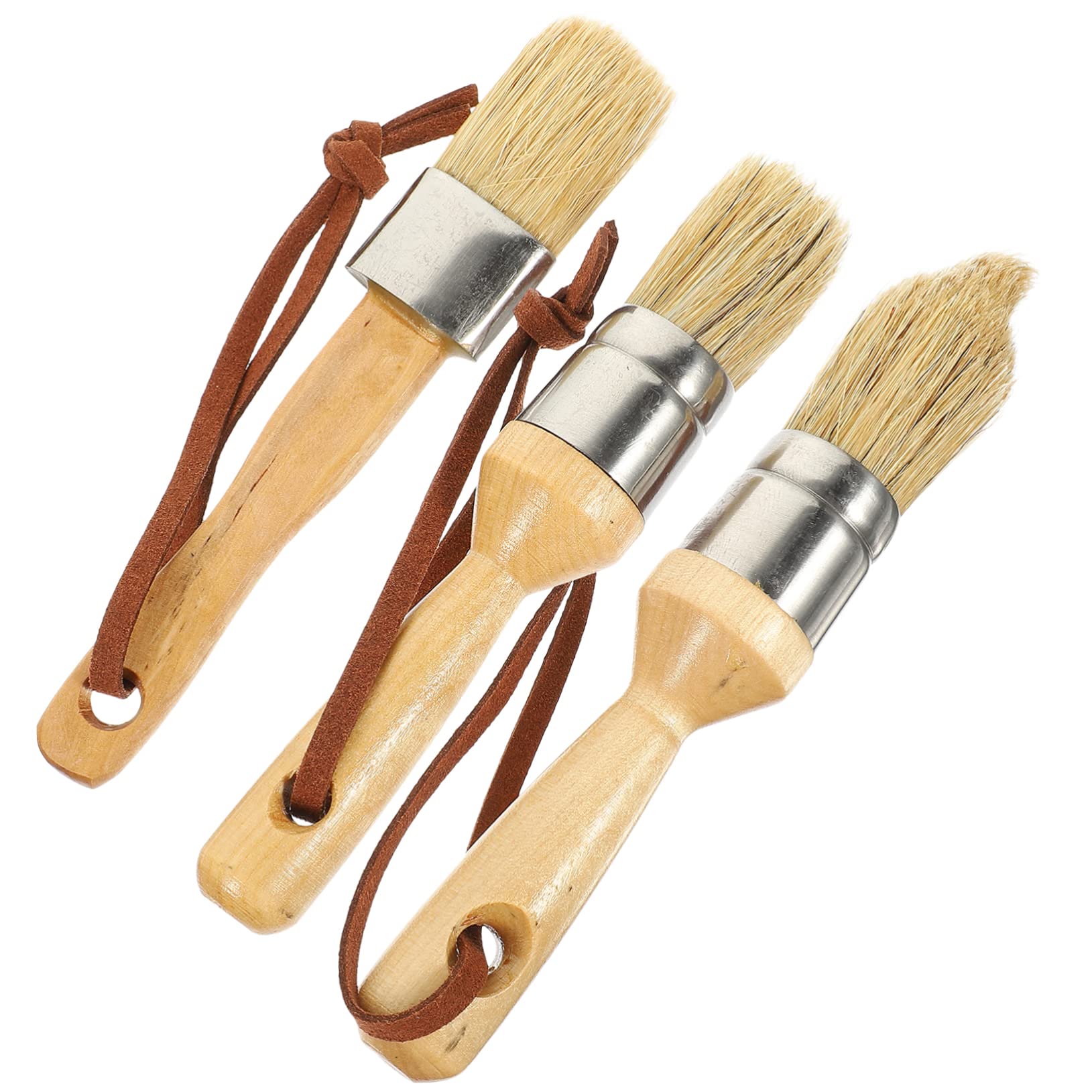 ABOOFAN 9stücke Teiliges Langlebigen Holzgriff-Pinsel Geeignet Für Kreidefarbe Und Möbel-wachsbearbeitung Für Kreative Malprojekte Und Dekorationen