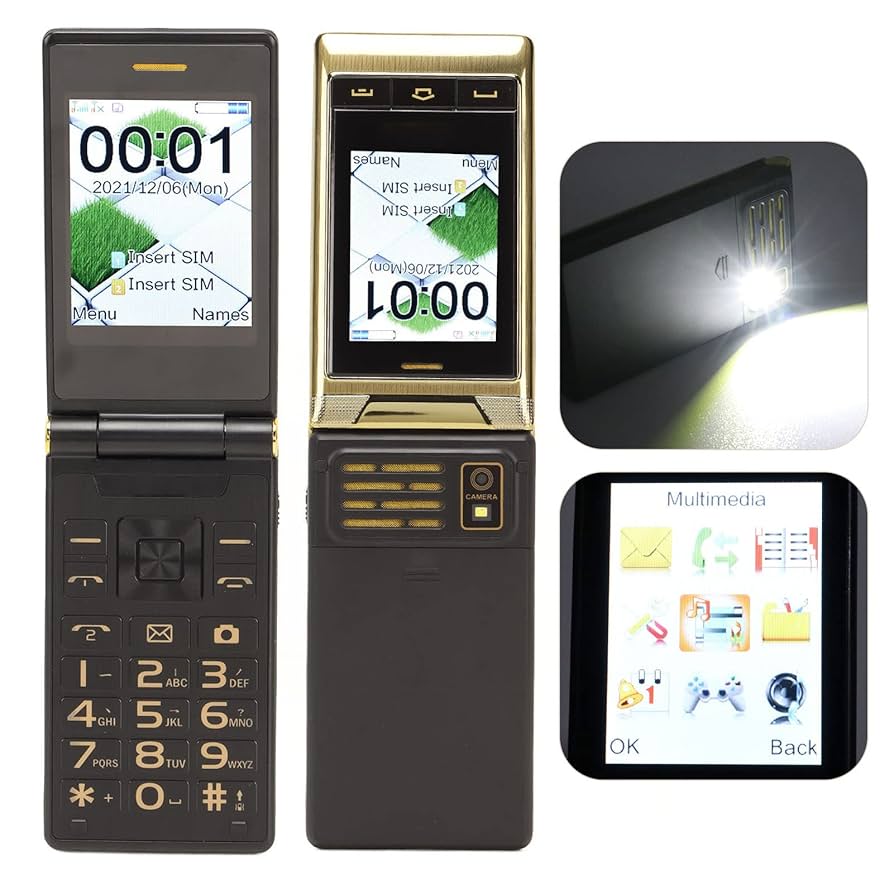 Amazon.co.jp: 高齢者向けガラケー 懐中電灯付きスタンド 日常