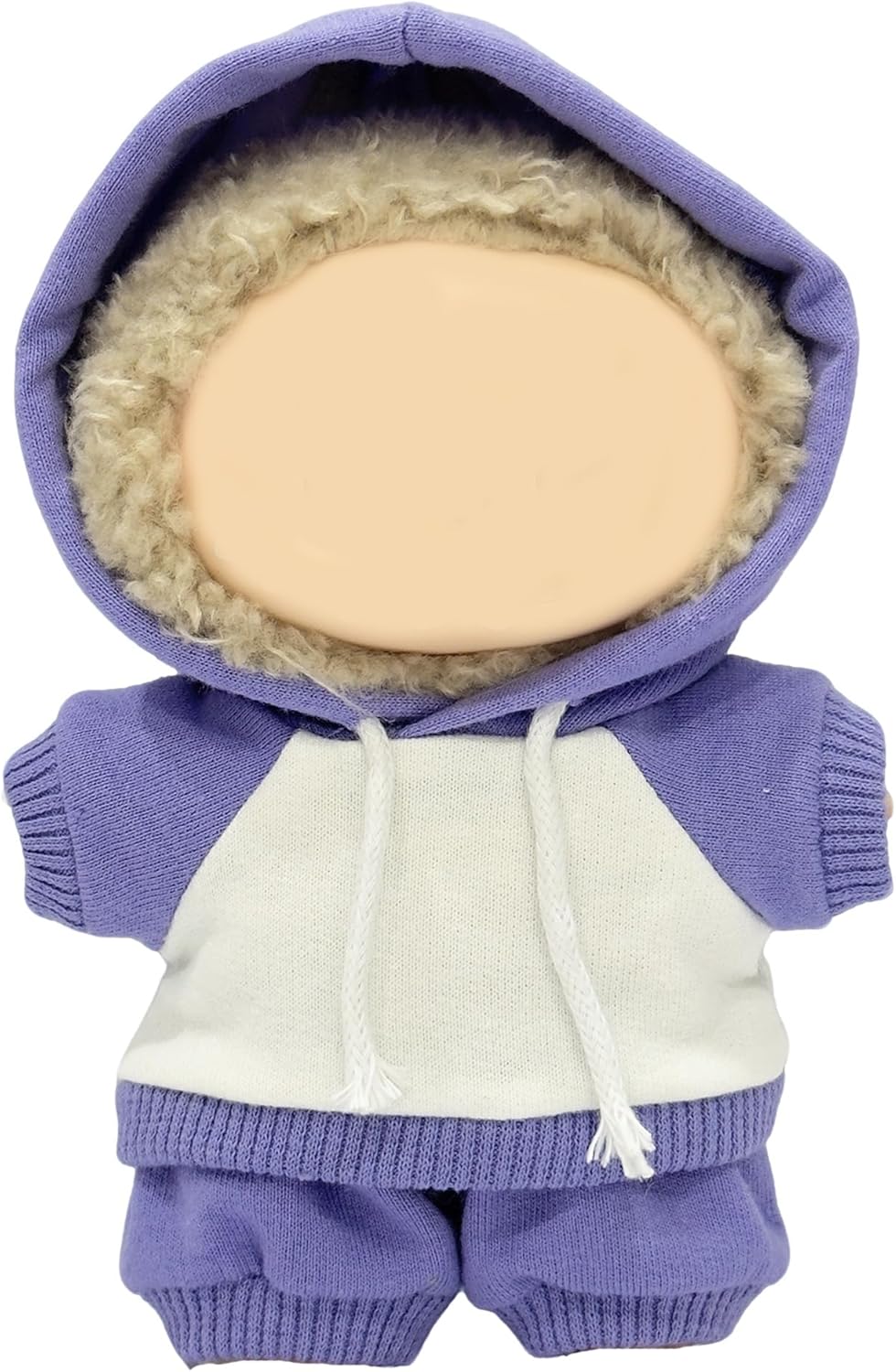 17cm Dolls Clothes,Casual Stylish Hoodies & Pants Doll Outfit Set, Stylish Doll Clothing Accessories for 17cm/15cm-Green(No Doll)