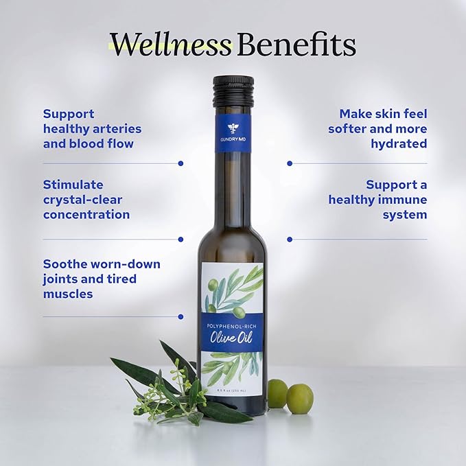 Gundry MD Aceite de Oliva Extra Virgen Orgánico 8.5 fl oz miniatura 3
