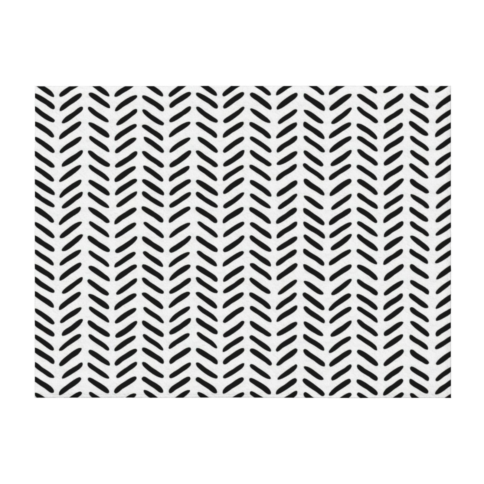 Couverture légère lit et canapé motif imprimé noir et blanc jeté toutes saisons