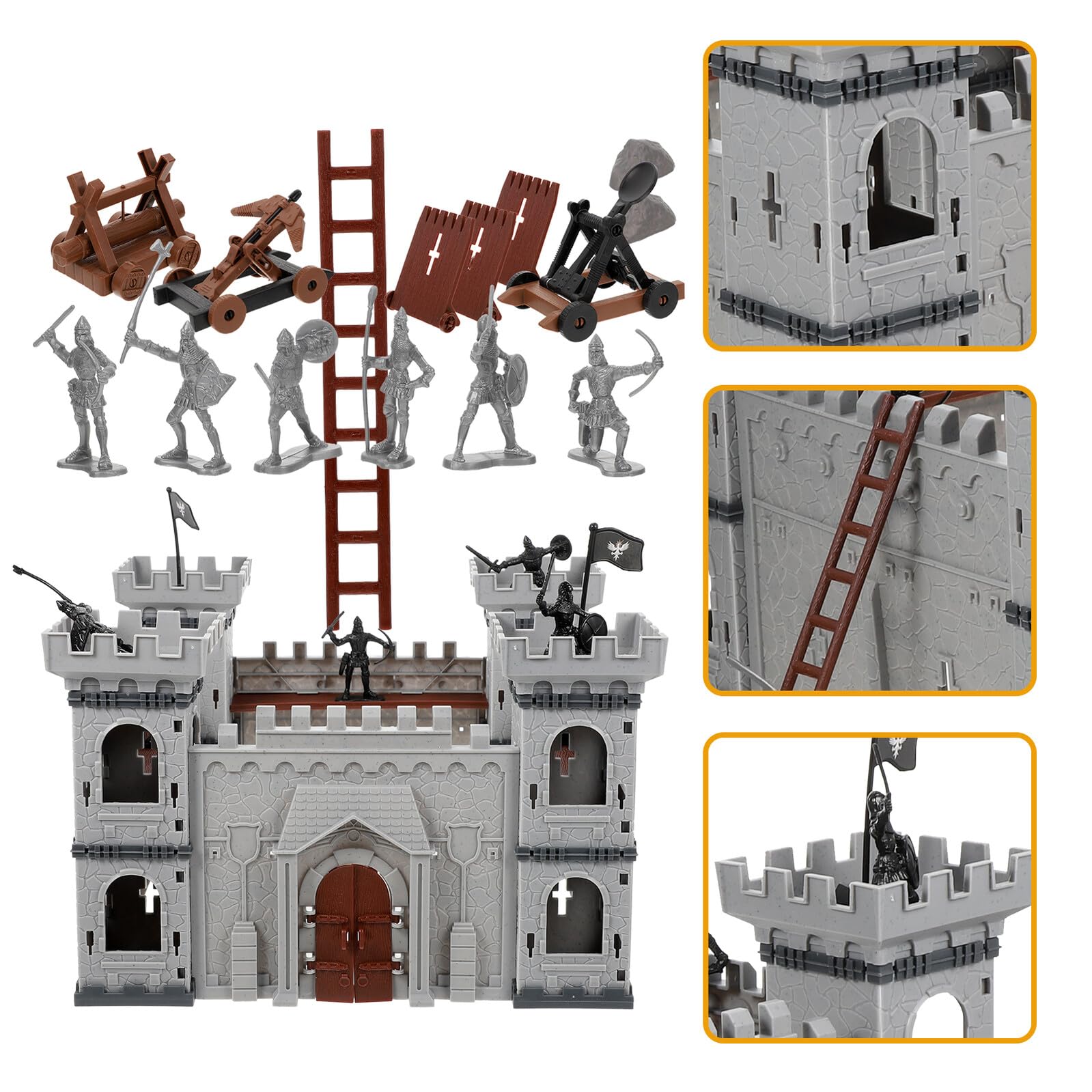 Juego de Juguetes Modelo Militar de Castillo, 1 Set de Plástico