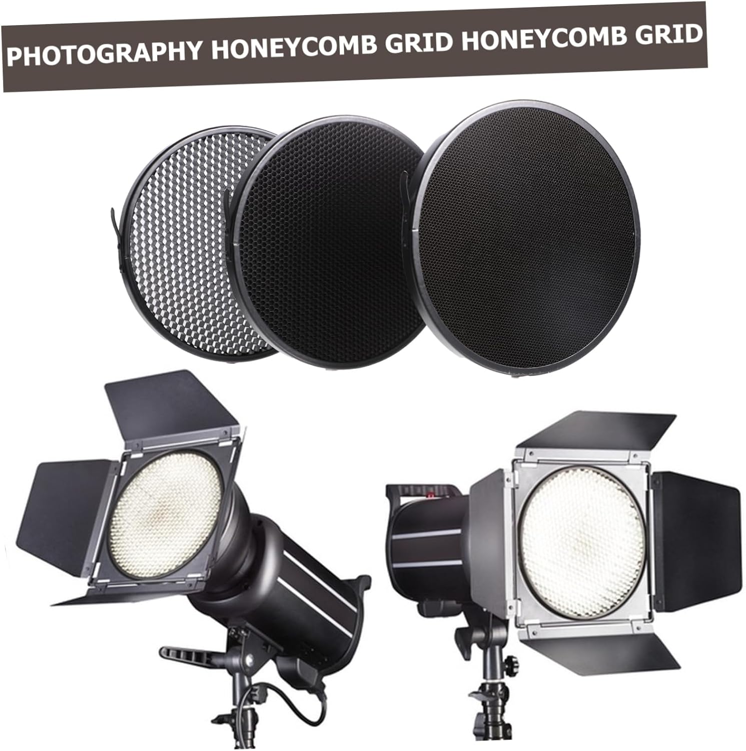 Artibetter 1set Photography Honeycomb Grid for Studio Flash Easy Installation Directional Light Compatible Camera Flashes
