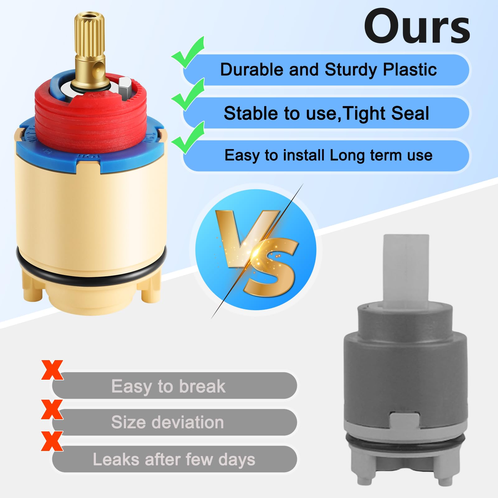 OP-340009 Pressure Balance Ceramic Cartridge, Shower Cartridge