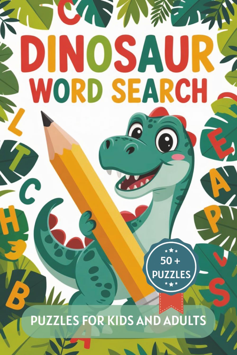 Dinosaur Word Search Puzzle Book: Word Searches with Easy to Read Print about Dinosaurs, Prehistoric Creatures, Fossils and More | 6x9 inches, 110 ... Gift for Vacations, Holidays and Free Times