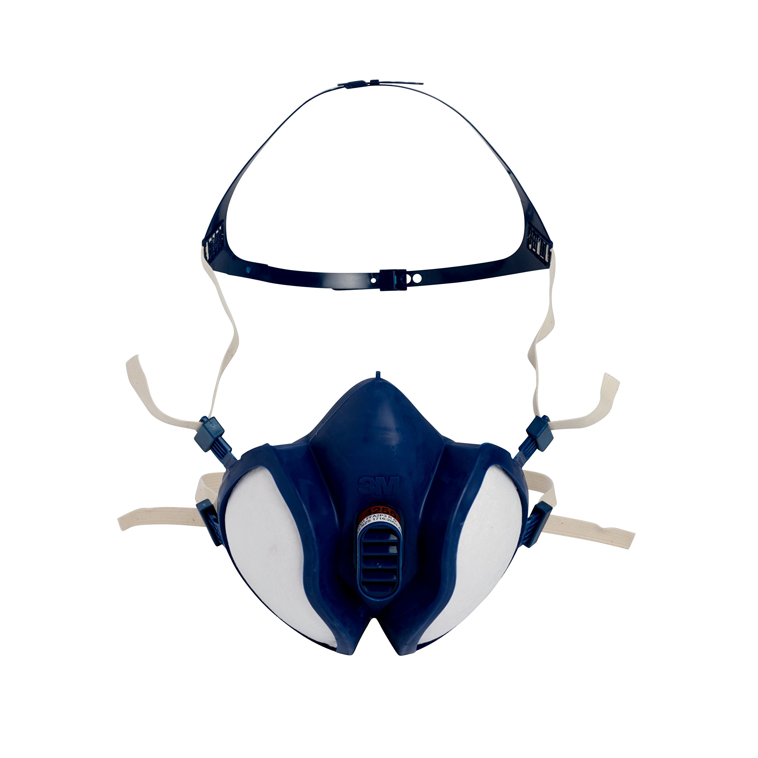 3M 4279 Respiratore con Semimaschera senza Manutenzione, Protezione Vapori Organici, Inorganici, Gas Acidi, Polveri, Blu
