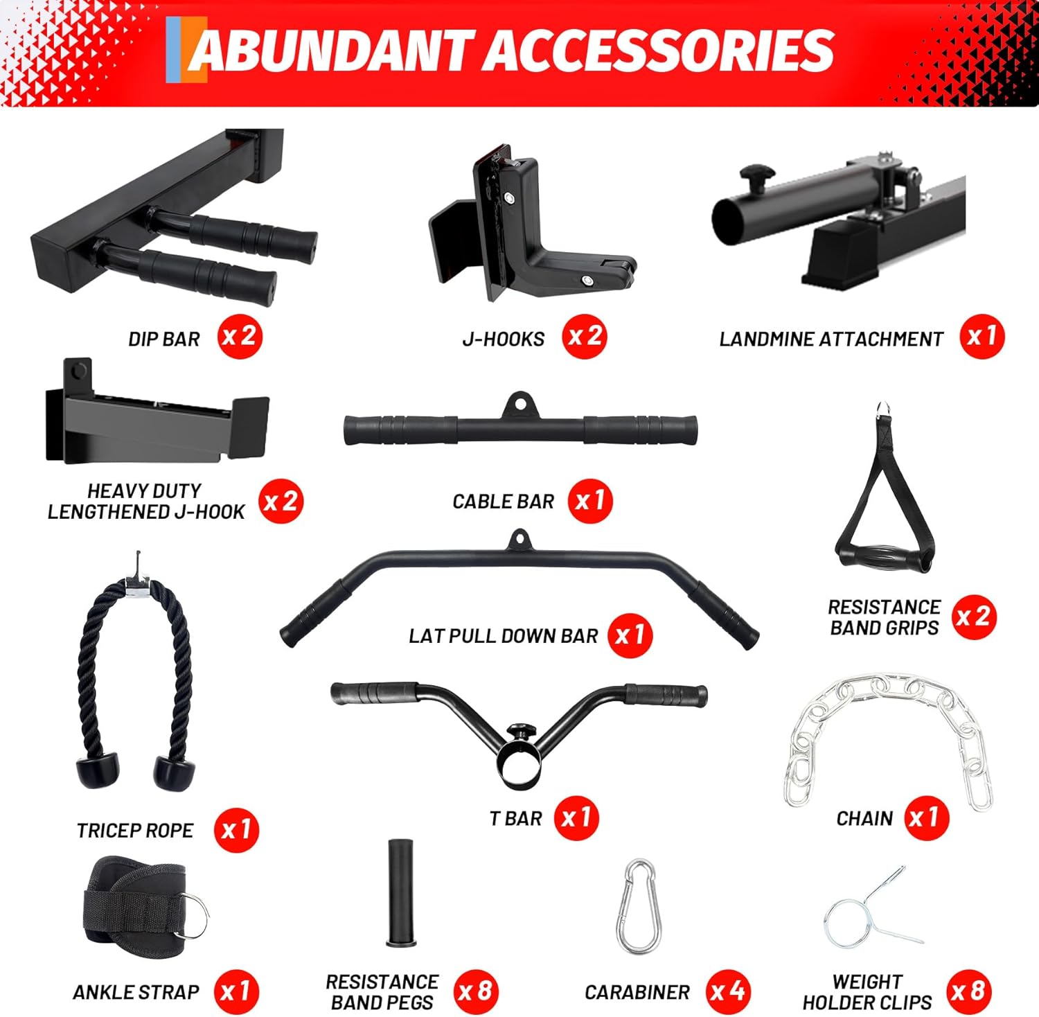 Power Cage, Multi-Function Squat Rack With Dual Independent ...