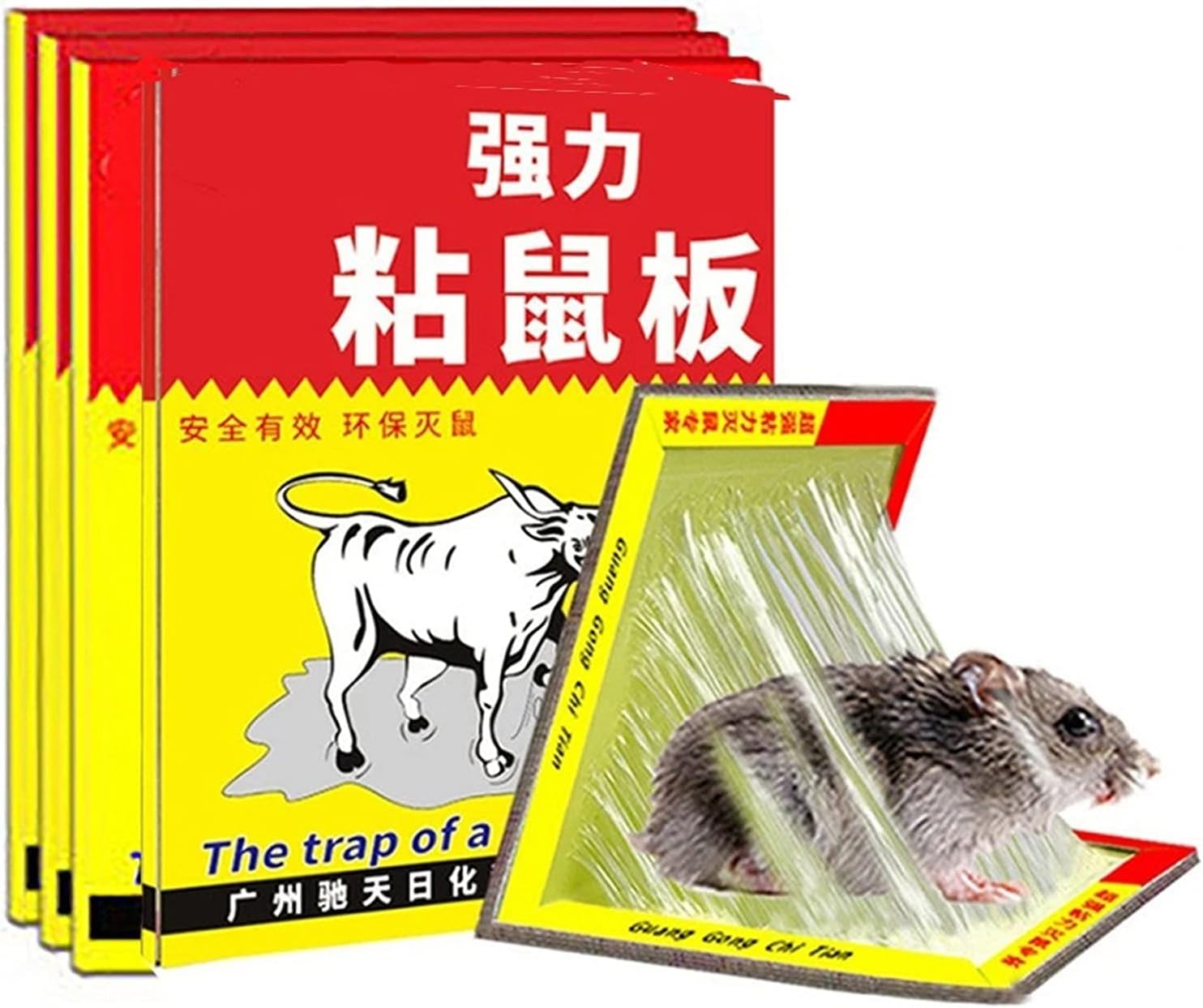 マウストラップ粘着性のあるボード 強力な粘着性 屋内および屋外のラットゴキブリスパイダーをキャプチャするために機能するマウストラップ Size 熱い販売 2 Pcs