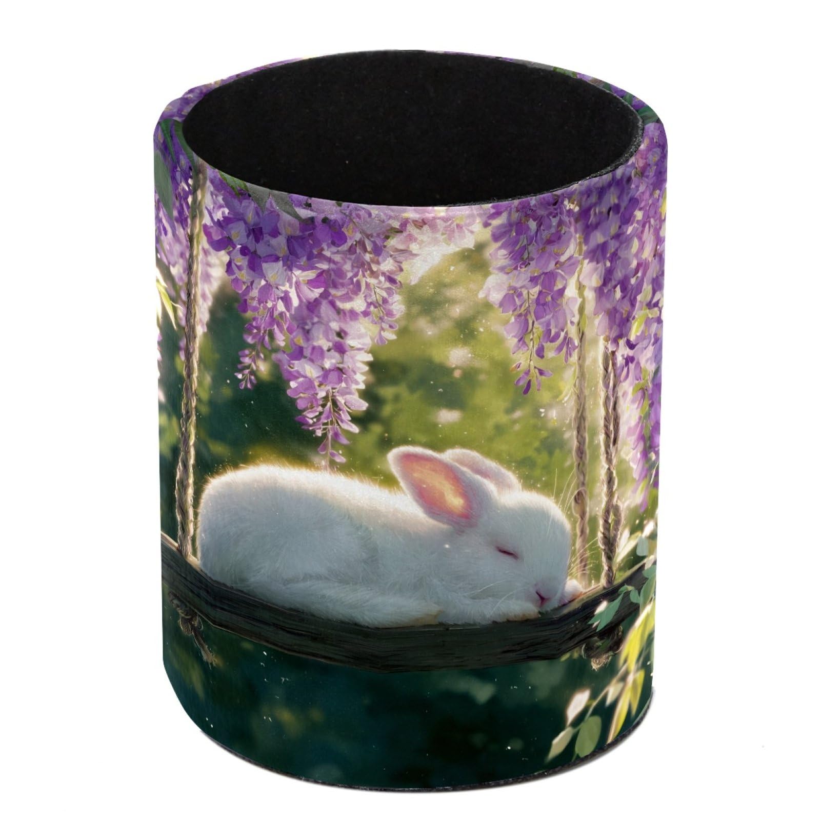 FWJZDSP Rabbit Pencil Cup Pen Organizer Makeup Brush Holder for Office Home Countertop Desk Accessory Storage
