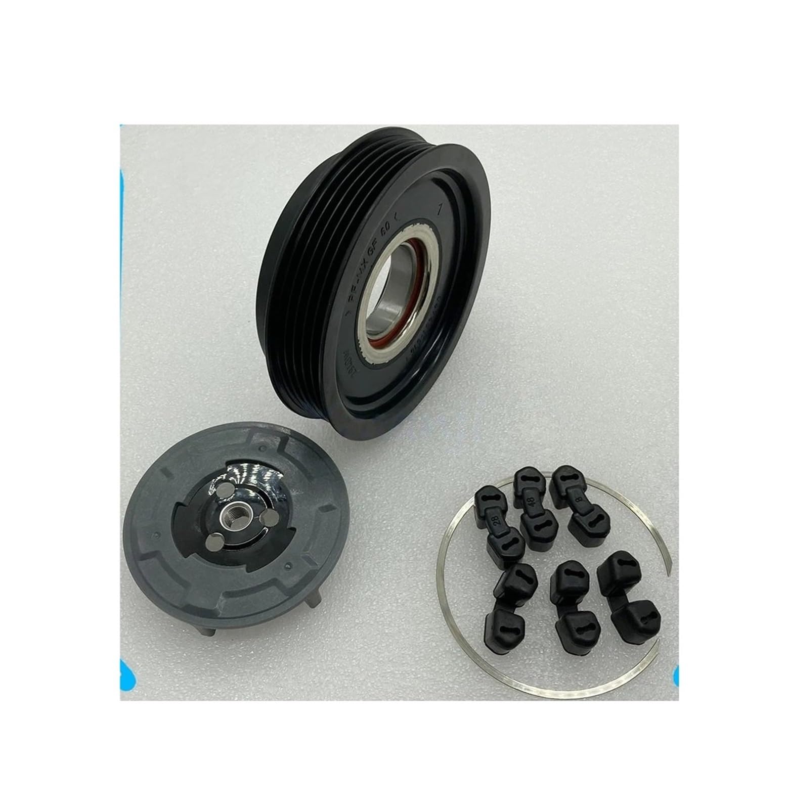 AC Compressor Clutch Fit for Mercedes A W169 B W245 Petrol A0012303511 0002342412 AC Air Conditioning Compressor Clutch Pulley 6SEU16C AC Compressor Clutch Kit