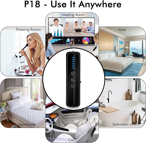 Miniatura 6 de Detector de cámara oculta P18 - Detector de rastreador de RFBugGPS Dispositivos de escucha ocultos, detector de señal, buscador de cámara anti espía