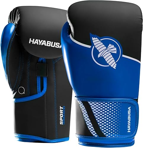 Hayabusa Guantes de boxeo deportivos para hombres y mujeres, soporte de muñeca de doble punta, acolchado de espuma de densidad múltiple, ajuste