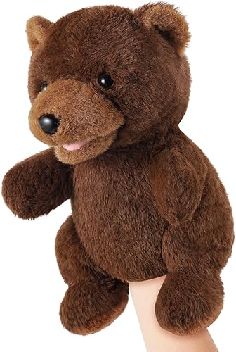 Marionetas de Mano de Animales de 11 Pulgadas Safari Selva Zoológico Bosque Títere Selva Tropical Pastizales Animales Juego de Roles para Niños