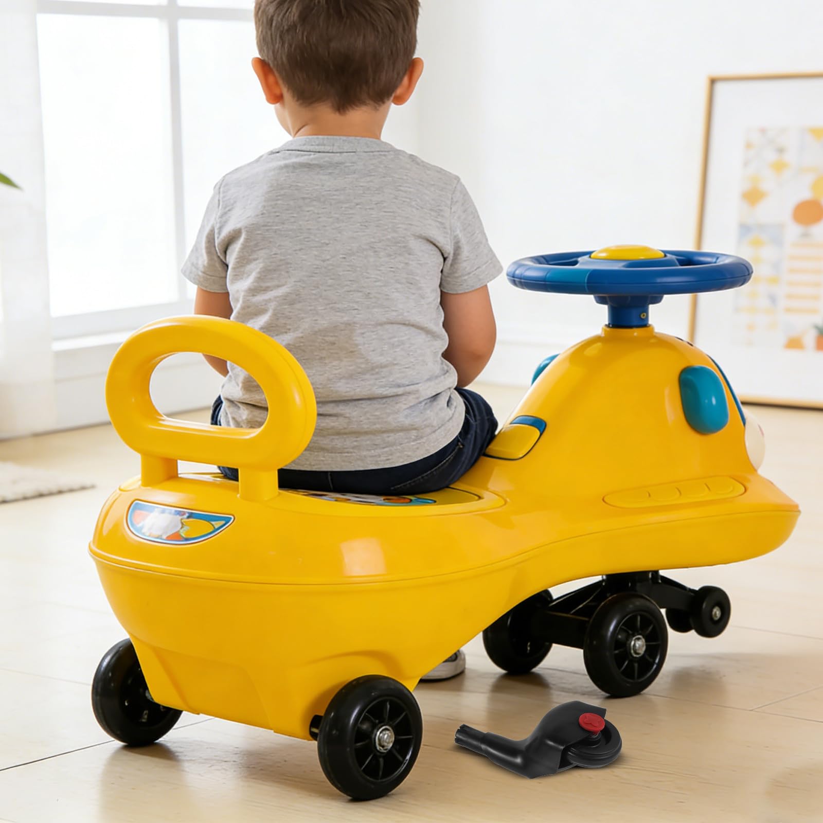 Gatuida 2 Ruedas de Repuesto para Cochecito de bebé - Ruedas de plástico para Cochecito de bebé - Accesorios de reparación y reemplazo para de