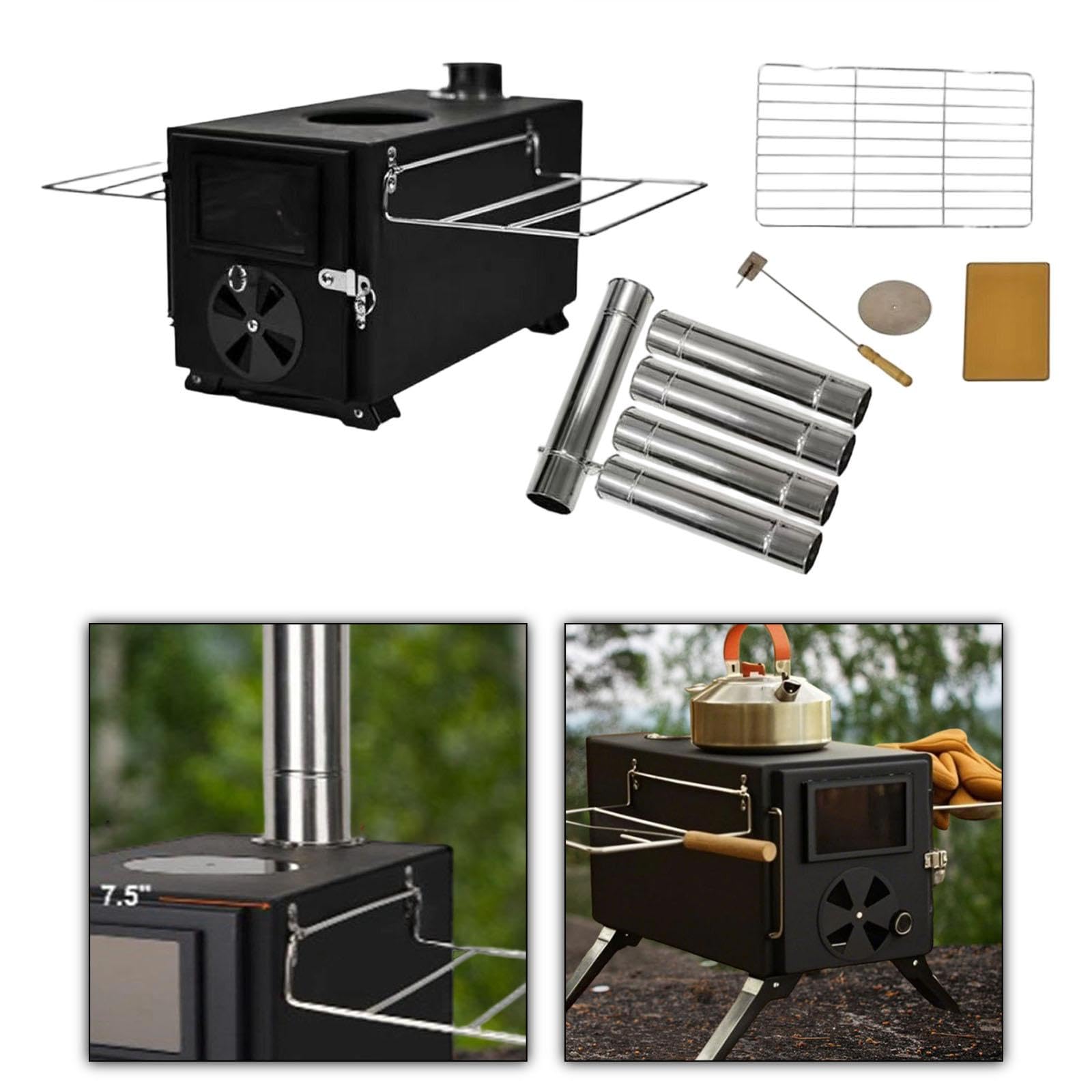 Attrezzo portatile per barbecue – Robusta attrezzatura pieghevole per barbecue per cucinare all'aperto, feste in famiglia e cucinare in viaggio, accessori essenziali per barbecue da campeggio