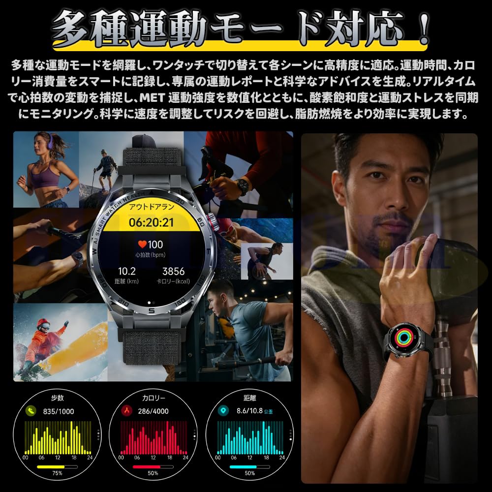 Amazon | スマートウォッチ 【2026新傑作・業界進化モデル・AI機能搭載