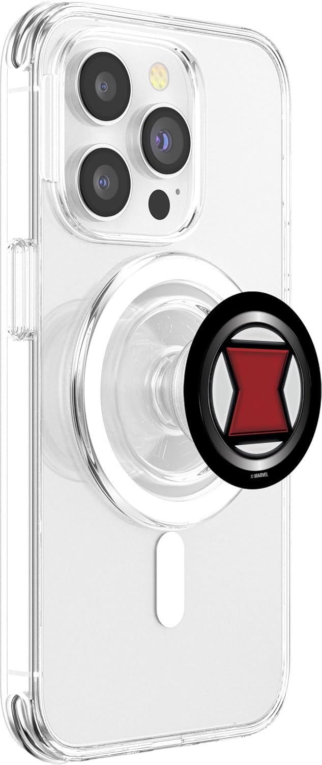 Marvel Black Widow Classic Symbol Icon PopSockets MagSafe PopGrip for iPhone