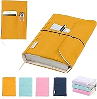 Vista 16 de Fundas de libro de lona, protector de libro lavable, funda de libro para novelas de tapa blanda, funda de libro ajustable para libros de tapa dura