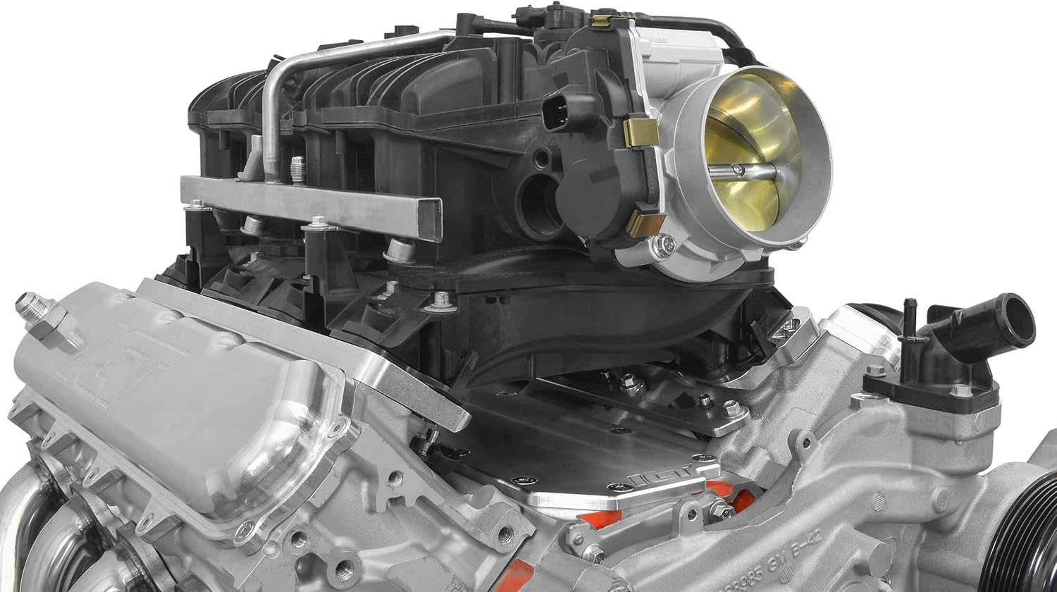 ICT Billet Intake Adapter Compatible with Gen V LT Square Head to Gen IV Car/Truck Rectangle Made in Wichita, Kansas from aerospace grade, USA produced billet aluminum 551347-LT-LS3