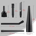 Shop-Vac Kit de micro-nezel de nettoyage, 6-Piece Aspirateur avec sac de rangement — Outil de crévice, baguettes d'extension, ronde & Pinceaux à benne pour humide/sèche Vac, Voiture & Nettoyage de détail, convient 1-1/4"