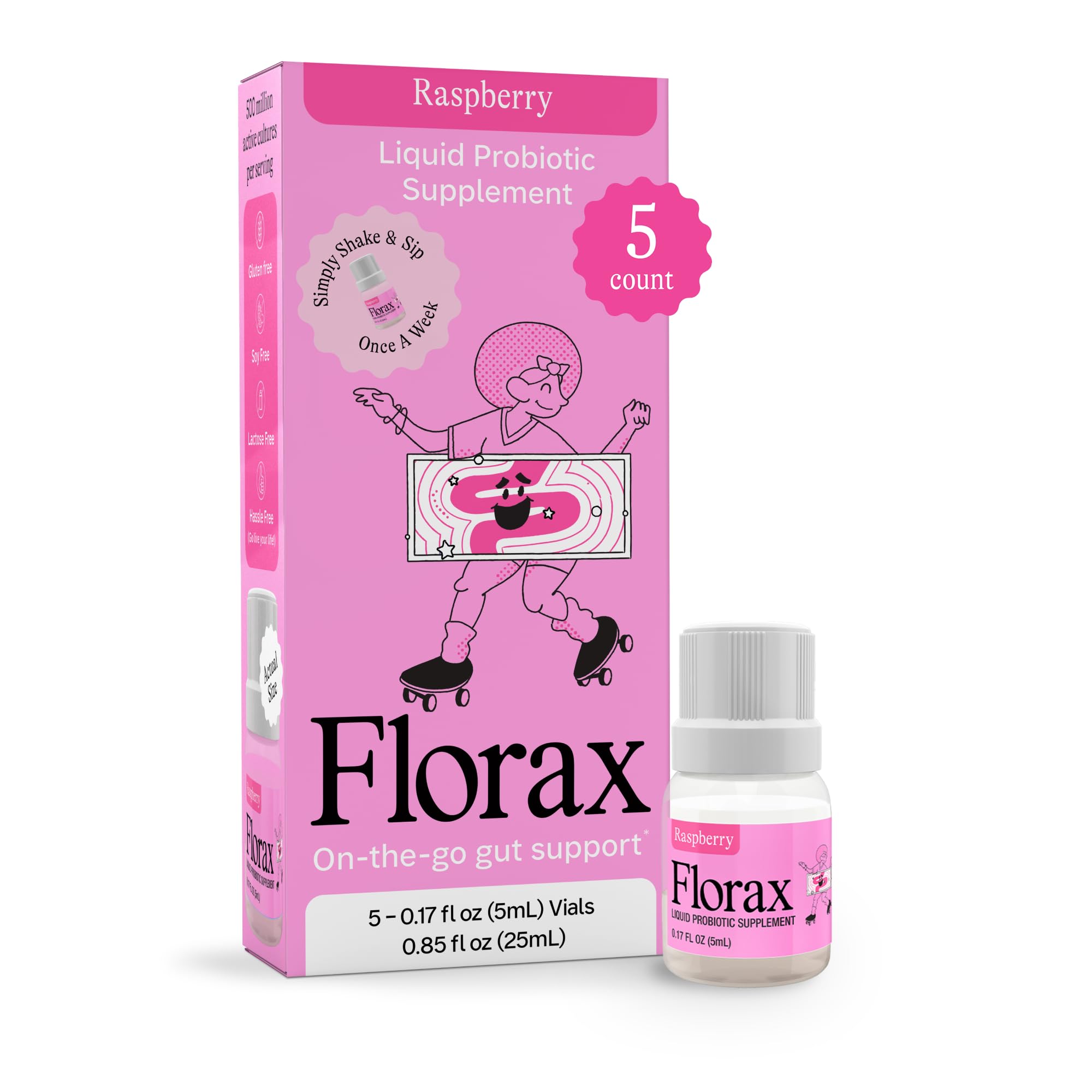Amazon.com: Florax - Liquid Probiotic - On-The-go Gut Support for