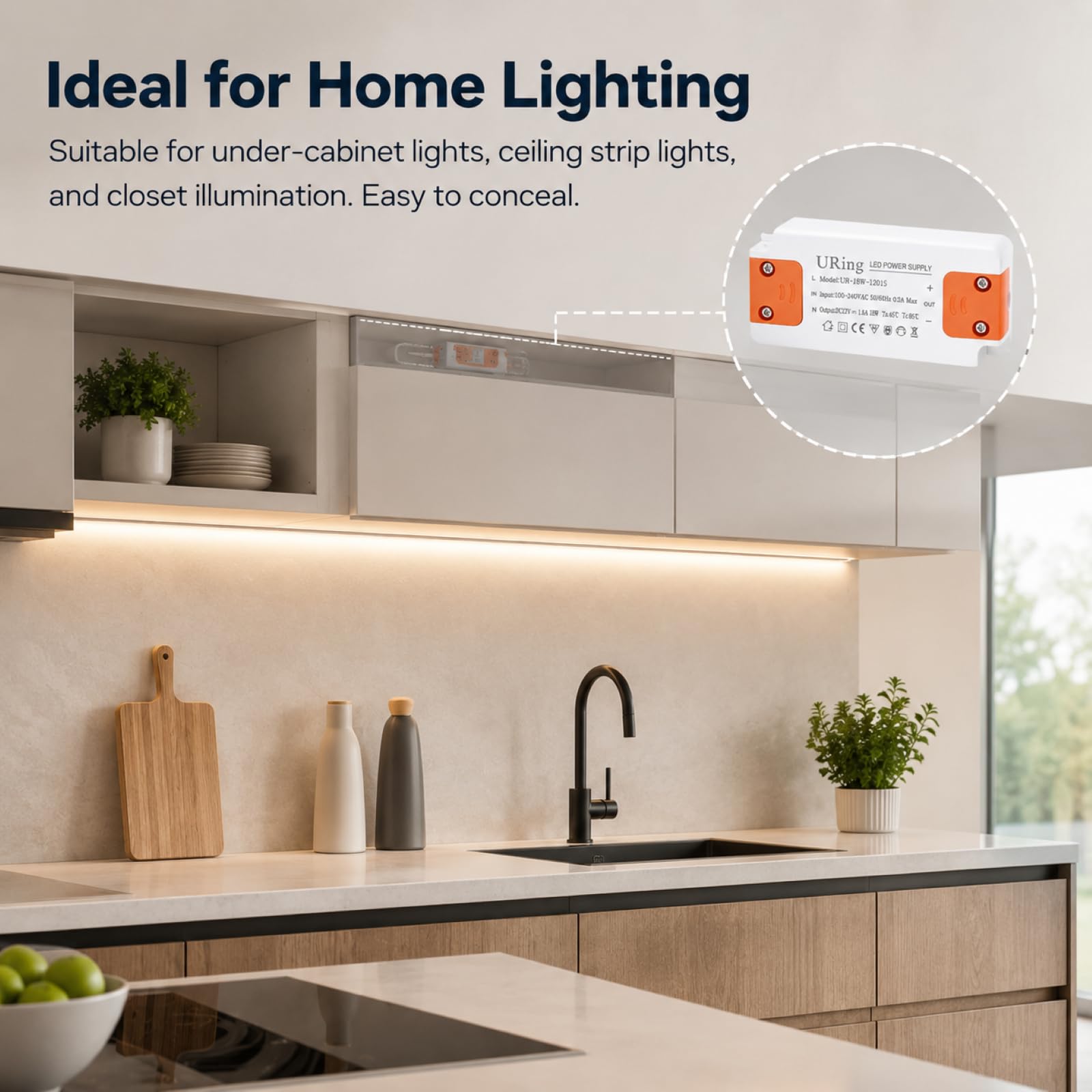 LED Trafo 12V, LED Treiber für G4 MR16 GU5.3 LEDs, Flimmerfrei, Geräuschlos, Überspannungs und Kurzschlussschutz, LED Netzteil 12V DC Hochwertiges für Streifen, Einbaustrahler, Innenbeleuchtung