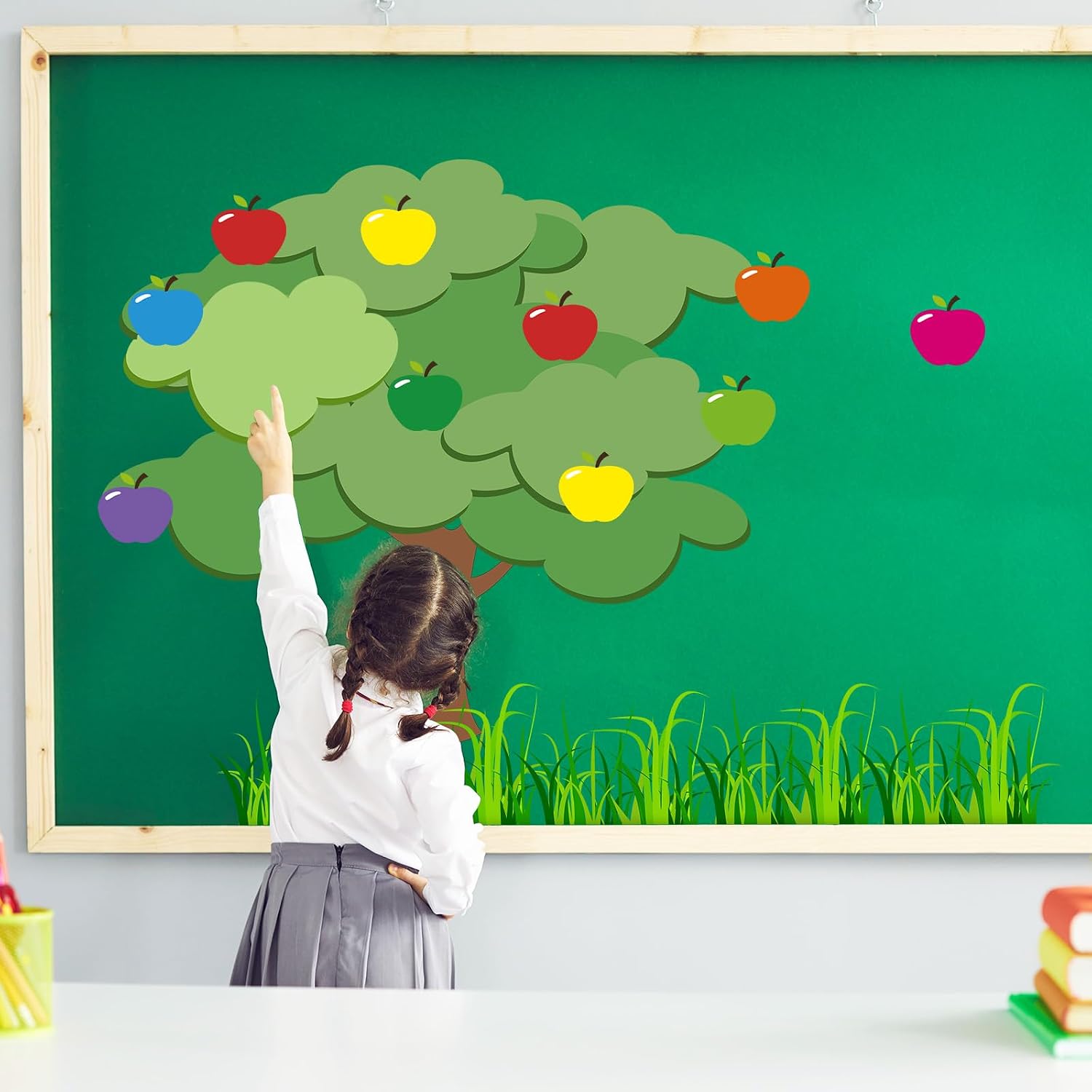 Nosiny Apple Tree Bulletin Board Fall Cutout Classroom Church, Colorful