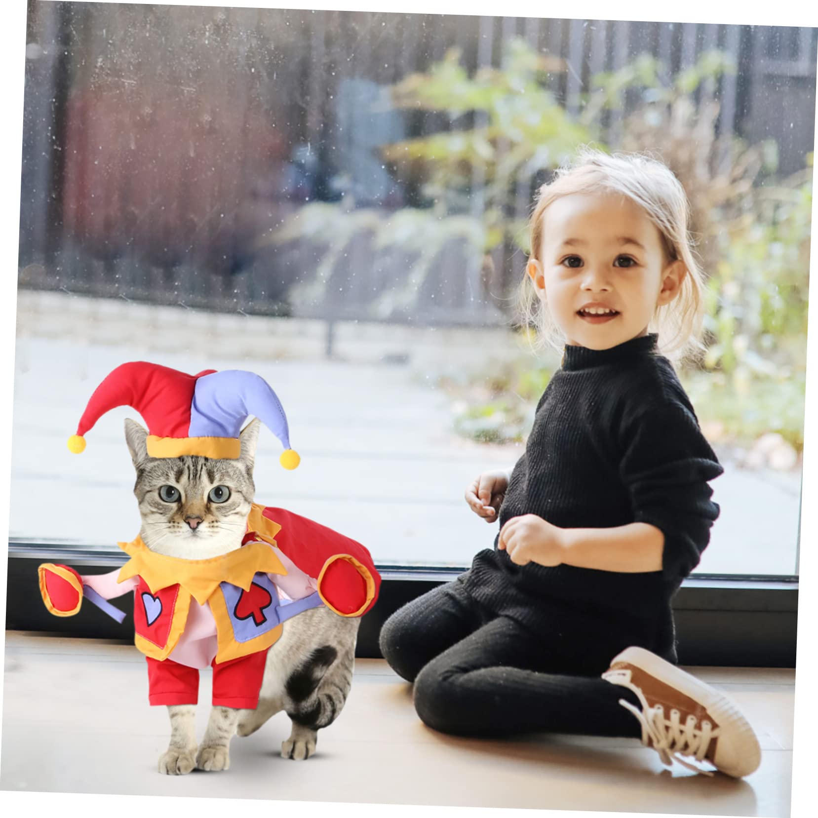 Toddmomy 2juegos Disfraz De para Mascotas Sombrero Divertido Ropa Interactiva para Perros y Gatos para Cumpleaños y Celebraciones De Lavable y Resistente