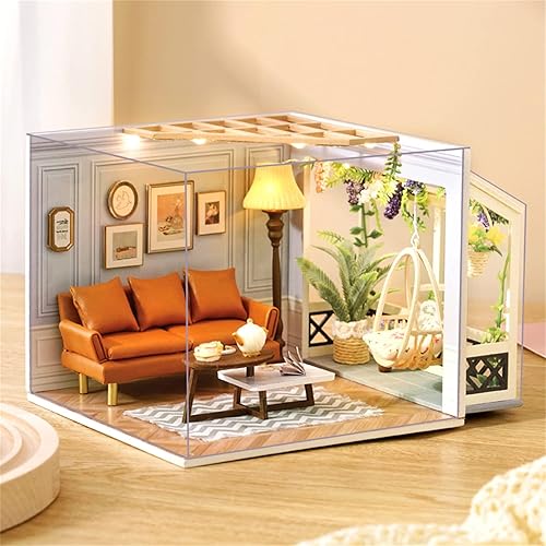 Miniatura 2 de Flever Kit de casa de muñecas en miniatura para casa de muñecas habitación creativa con muebles para regalo romántico de San Valentín momento cálido