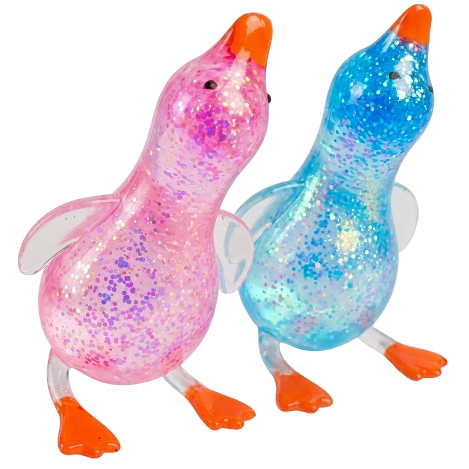 2 Pcs Duck Squishy, Duck Decoration, Stress Relief Sensory Tool, Focus Enhancement Aid for Work (Random Color)