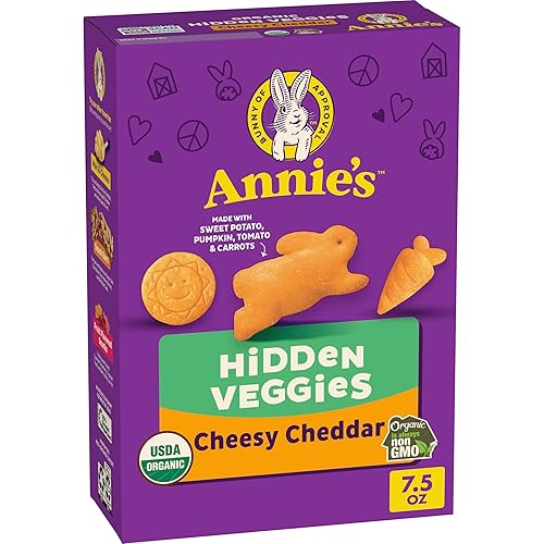 Miniatura 10 de Annie's Galletas horneadas con sabor a queso cheddar blanco orgánico, 7.5 oz (Paquete de 2)