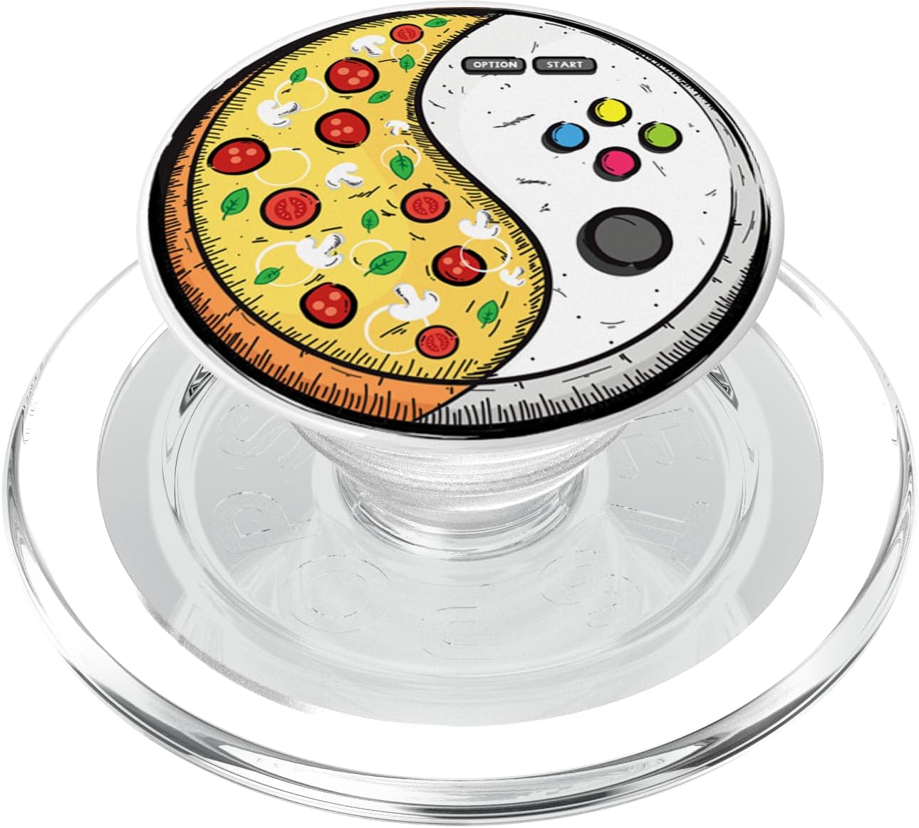 Gaming and Pizza Design for Gaming Kid and Gamer Kids PopSockets PopGrip: Swappable Grip for Phones & Tablets PopSockets MagSafe PopGrip for iPhone