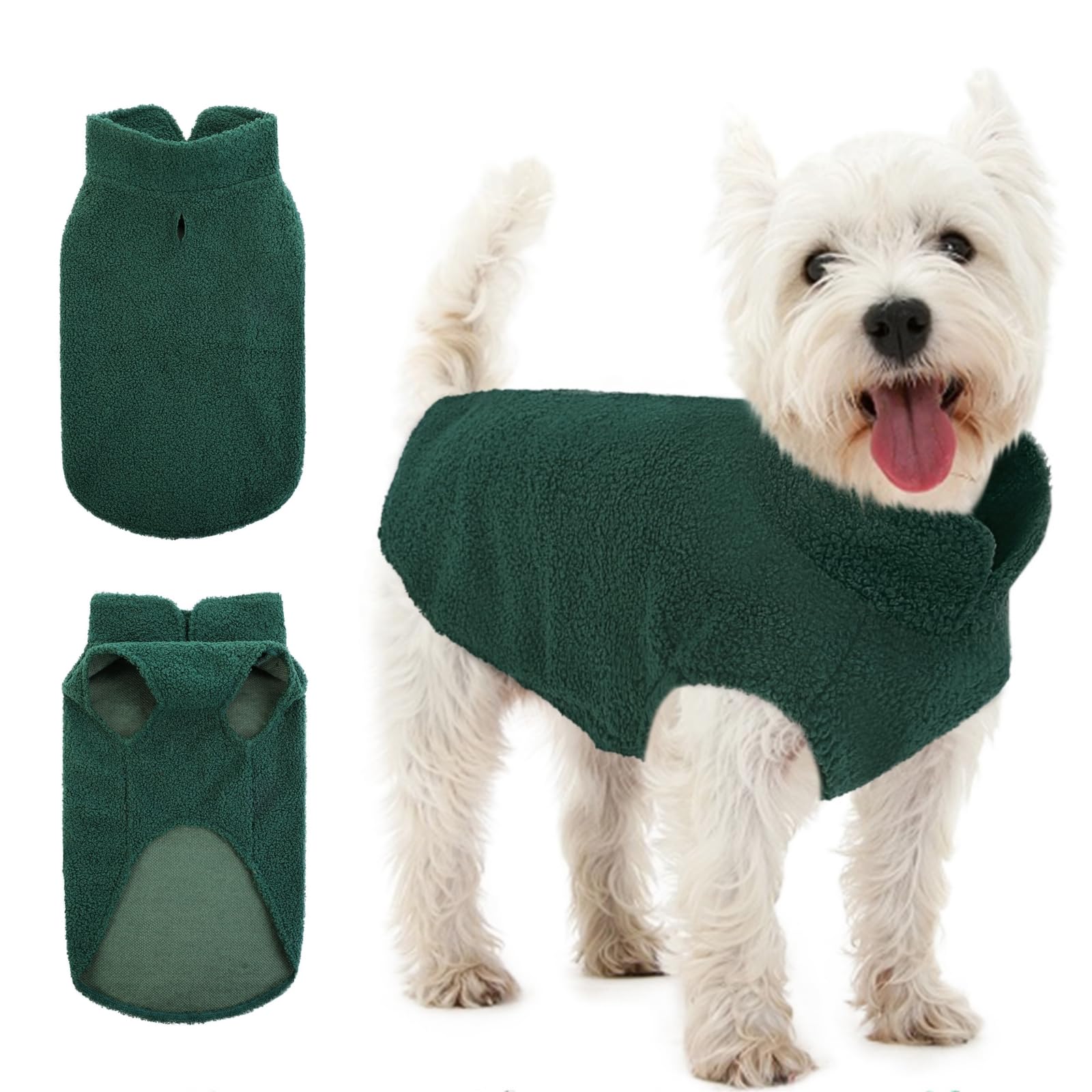 Dog Fleece Sweater Dog Pullover Vest Clothes for Large Dogs