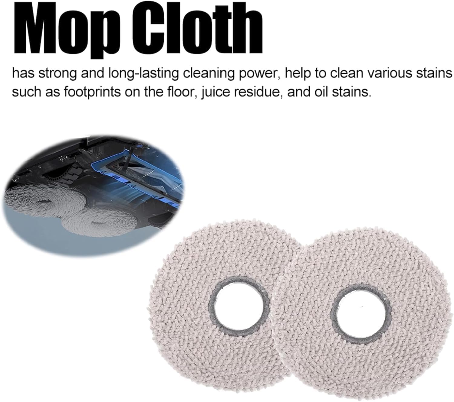 18pcs Accessories Kit for Ecovacs Deebot X2 / X2 Omni / X2 Pro / DEX86 Vacuum Cleaner Replacement Parts, 2 Main Brush, 4 Hepa Filters, 6 Side Brush, 4 Mop Cloths, 2 Cleaning Brush