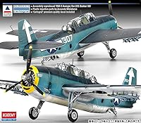 Vista 3 de Academy TBM-3" USS Bunker Hill Airplane Model Building Kit, Navy