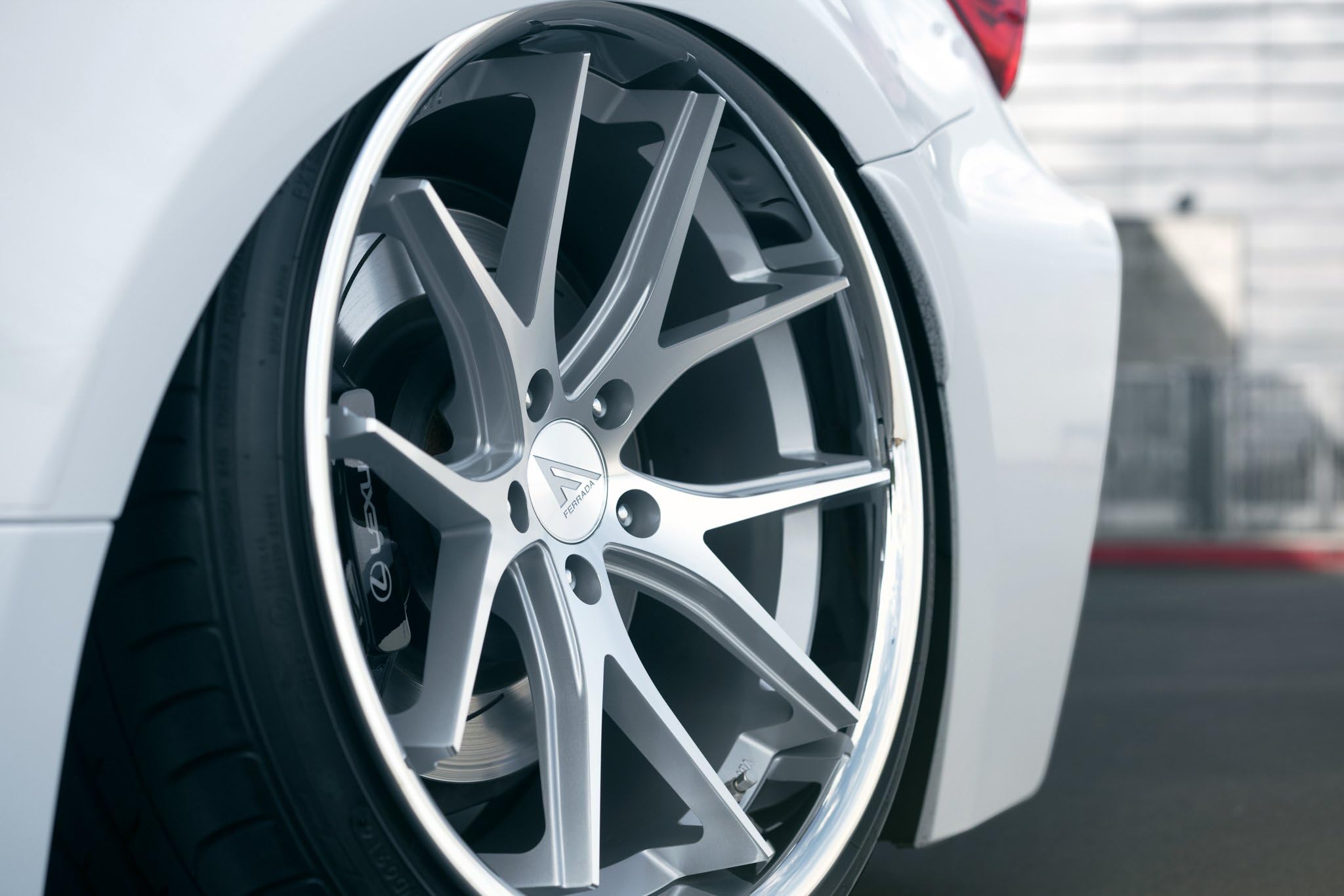 20" Inch Ferrada FR2 Silver Machine/Chrome Lip Concave Wheels Rims Only | Set of 4 | R Motorsports | Fits TOYOTA CAMRY